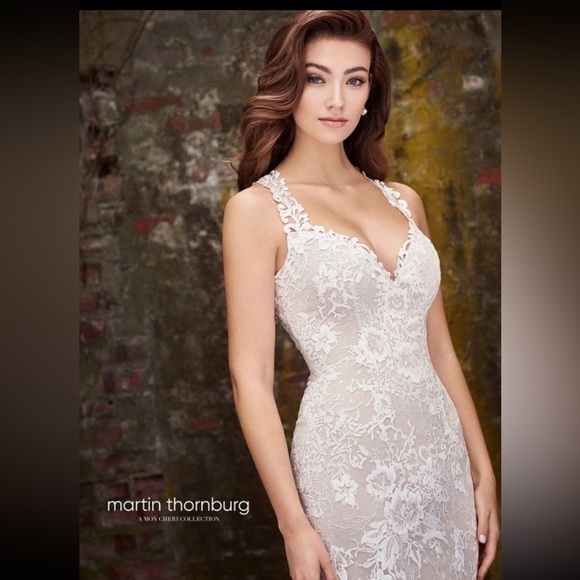 New Mon Cheri Sz 10 Wedding DRESS Janine 119254 - Picture 3 of 3